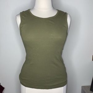 Green J Crew Tank